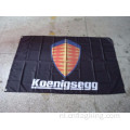 koenigsegg vlag koenigsegg zwarte banner 90*150CM 100% polyester